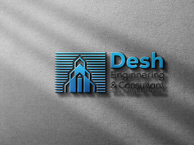 Logo Design for Desh Engineering & Consultant branding building logo consultant logo creative design ecommerce enginnering graphic design logo logo design minimal minimalist modern professional
