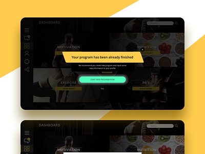 nice banner application banner black modal mood responsive design ui ui design uiux web yellow