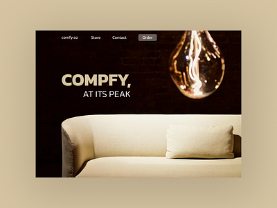 Compfy.co - Sofa Store Landing Page. design ecommerce design landing page design landingpage ui uidesign webdesign website