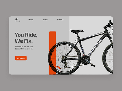 Wefix.ng - Bicycle Repair Shop Landing Page