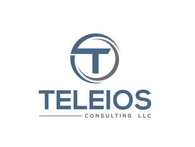 Teleios Consulting LLC branding design flat logo minimal typography