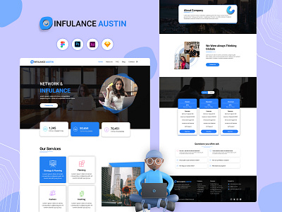Infulance Austin Business Web Template