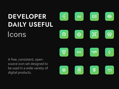 Developer Daily Useful Icon Pack
