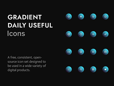 Daily Useful Gradient Icon Pack daily useful icon gradient icon useful icon