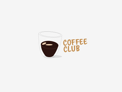 Coffee Club logo coffee design illustration logo minimal