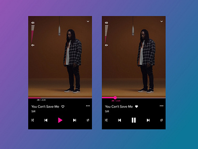 Music player dailyui dailyui009 minimal mobile music