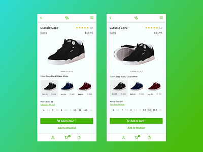Sneaker Shop daily ui 012 dailyui ecommerce app mobile shop