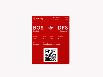 Boarding Pass boarding pass daily ui daily ui 024 gradient