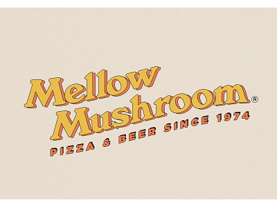 Mellow Mushroom Logotype branding design logo typography