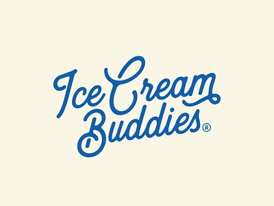Ice Cream Buddies Logotype branding logo logotype type typography