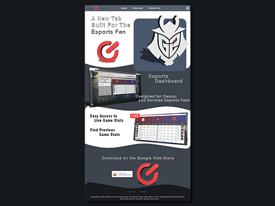 Esports Dashboard Homepage