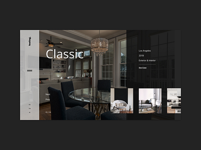 Interior Design Agency agency business design interior interior agency main page ui uiux