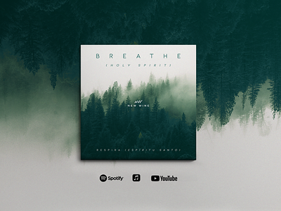 Breathe – Single Cover art direction breathe cd album cover cover design music new wine new wine music