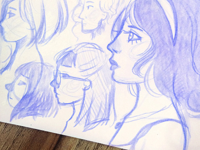 Sketching people character girl sketch