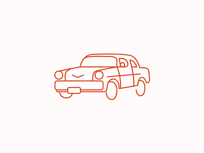 1956 Chevy Bel Air car chevy mel air digital art graphic design icon icon design vector