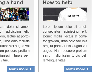 United Way - site redesign charity nonprofit web