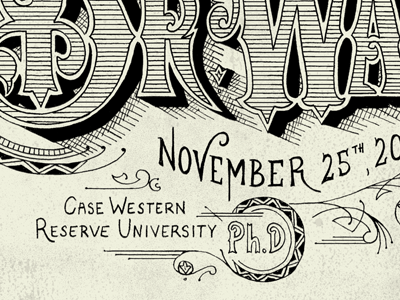 Congratulations Dr.Way! congratulations hand drawn illustration lettering type typography vintage