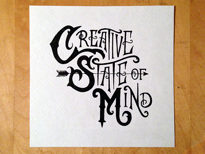 Creative State of Mind creative illustration lettering mind type typography