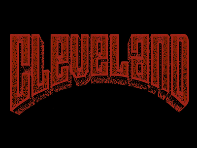 Cleveland cleveland lettering texture type typography