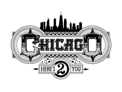 Chicago chicago illustration lettering type typography vintage