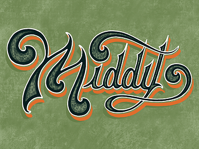 Middy handtype lettering middy midwest type