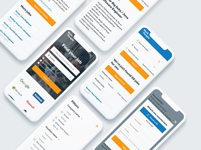 Job finding portal "Work to people" | Mobile UI