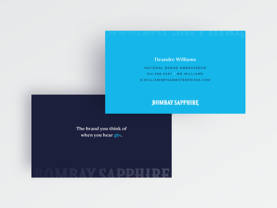 Bombay Business Cards — Variant 7 branding businesscard clean clever corporate identity gin minimalism minimalist print simple typography