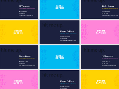Bombay Sapphire Business Cards — Variant 3