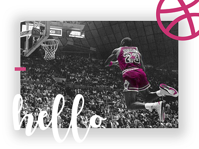 Hello Dribbble! dribbble first hello jordan shot welcome