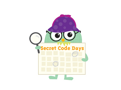 Secret Code Days childrens illustration detective illustration