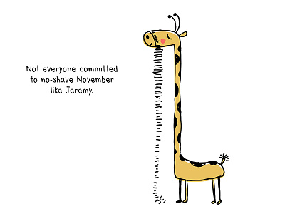 bearded giraffe giraffe illustration sketch whimsical