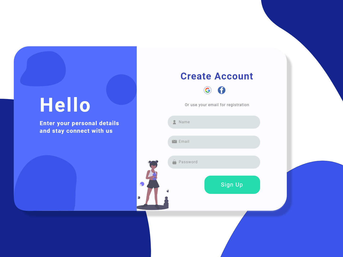 Registration form by Reven Erlangga on Dribbble