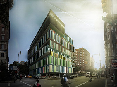 Straus Park Elementary NYC architecture nyc perspective render school straus