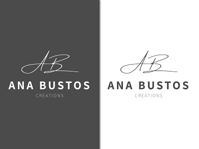 Ana Bustos - Creations branding and identity creations desing entrepreneur flatdesign logo