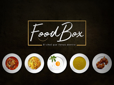 Food Box F branding bussines design entrepreneur flat food illustration logo minimal mk designer graphics project