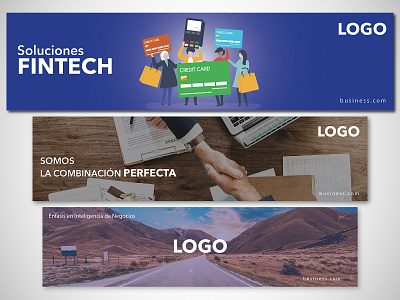 Banners Institucionales branding design fintech flat identity branding mk designer graphics project redes sociales