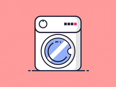 washing machine icon icon illustration machine washing