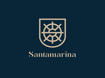 Santamarina branding logo maritim sea