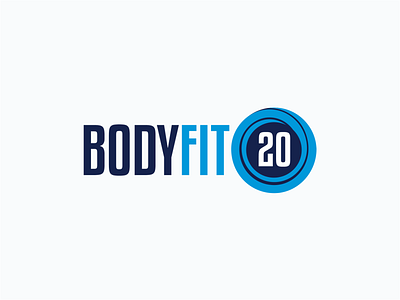 BodyFit20 Logo blue brand brand identity branding design illustration logo logo design swirl vector