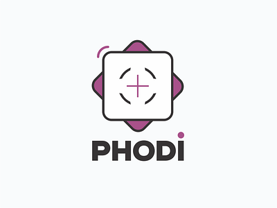 PhodiPlus - Logo Design brand brand identity branding color design illustration logo logo design photography logo purple vector