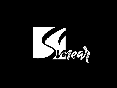 Smear Logo black white brand brand identity branding branding design design logo logo design logodesign vector