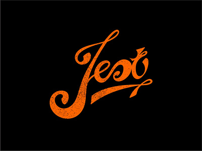 Hand Lettered Vintage Logo for Jest