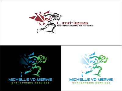 Michelle vd Merwe Orthopaedic Services Logo Redesign brand brand design brand identity branding color design illustration logo logo design logodesign orthopaedics vector