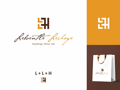 Leboentle Leshage Holdings Logo Design brand brand identity branding branding design color design illustration logo design logodesign vector