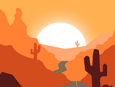 Desert aesthetic cover art desert design illustration illustrator photoshop trending vector
