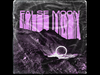 False Moon album art cover art design photoshop record vinyl cover