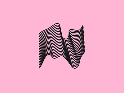 Waves aesthetic branding design icon illustration logo trending vaporwave vector