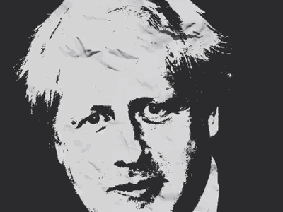 Boris. aesthetic boris johnson design doom doom metal gif graphics motion graphics photoshop political campaign politics trending