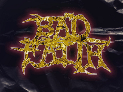 Bad Faith mockup photoshop texture trending typography vector