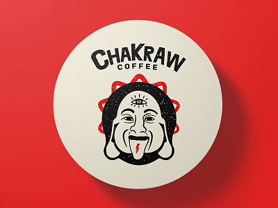 Chakraw Coffee branding typography vector